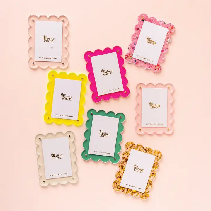 Mini Acrylic Picture Frame Magnet-Green