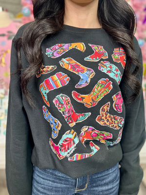 BARBARA'S BOOT SCOOT SWEATSHIRT