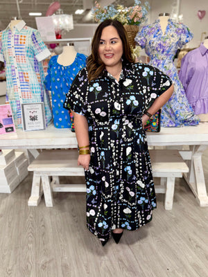 MICHELLE FLORAL MIDI DRESS