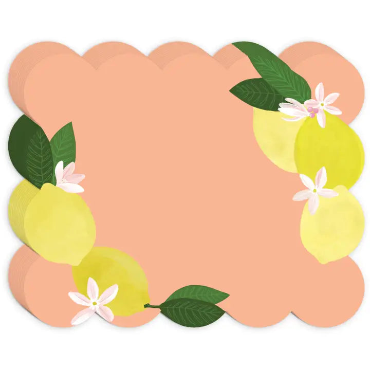 Fruit and Fleur Lemons Notepad