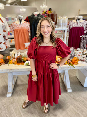 SPICY POMEGRANATE DRESS