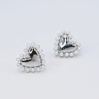Cute Love Silver Earring-1