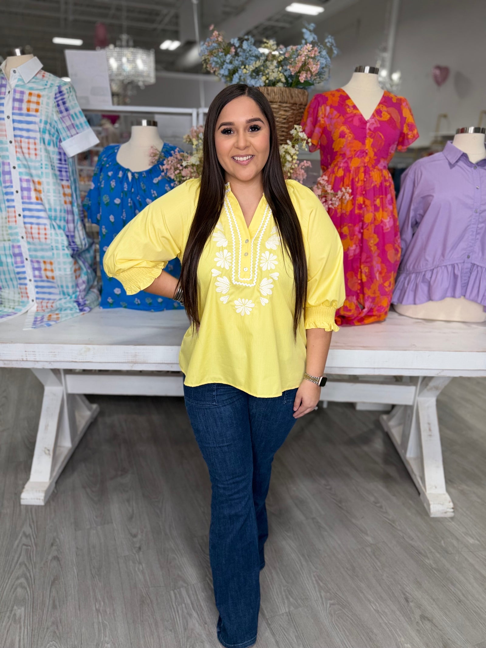 PATRICIA YELLOW TOP