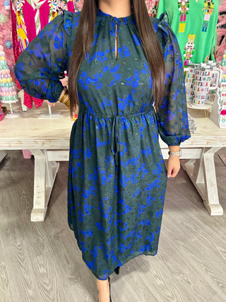 DORIS FLORAL MIDI DRESS