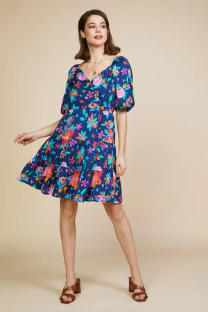 POP OF COLOR FLORAL DRESS