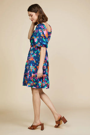 POP OF COLOR FLORAL DRESS