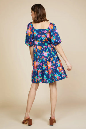 POP OF COLOR FLORAL DRESS