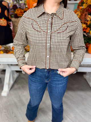 Birdie Top- Brown