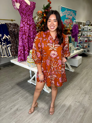 JENNIFER RUST FLORAL DRESS