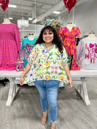 KATHY FLORAL TOP