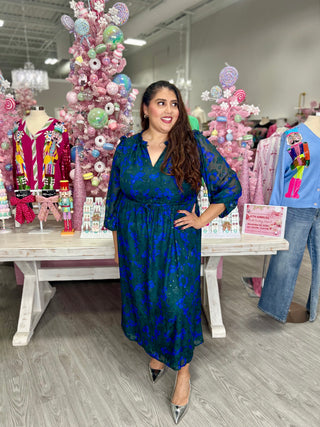 DORIS FLORAL MIDI DRESS