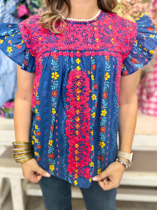 Kinley Top- Navy