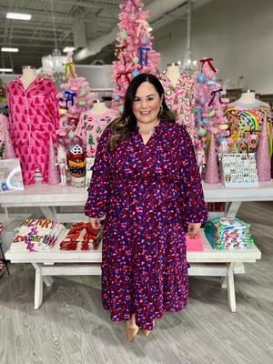 JULIANNA ABSTRACT TIERED MAXI