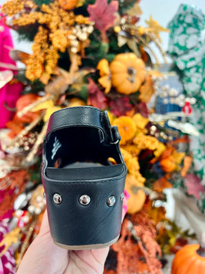 Corky's Black Smooth Volta II Shoes -2 inch heel