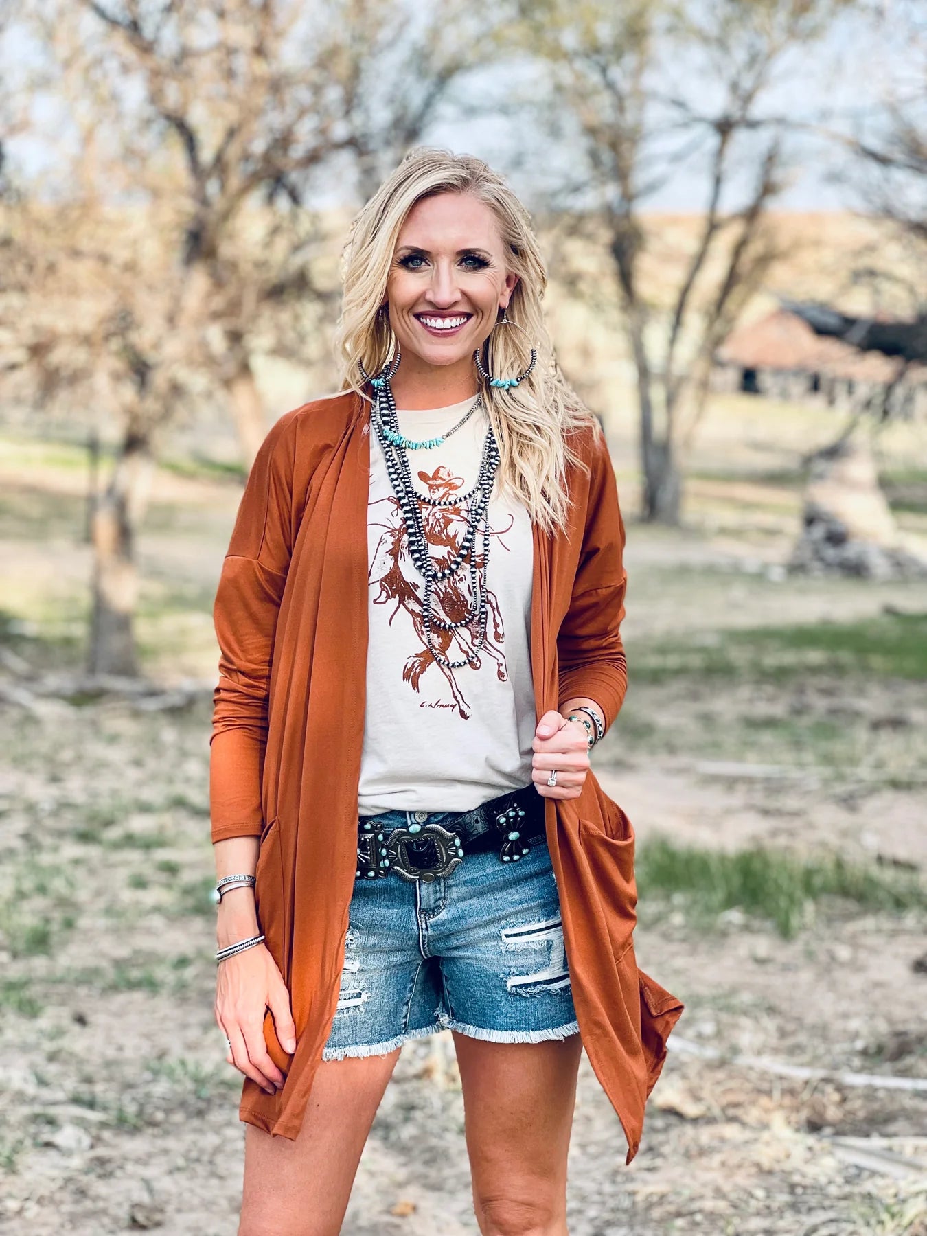 RYANNE RUST CARDIGAN