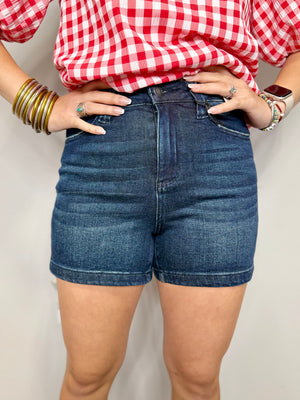 KARINA JB HW BACK FLAP POCKETS SHORTS