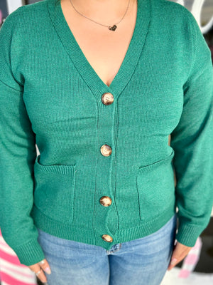 TAYLOR GREEN CARDIGAN