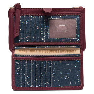 CONSUELA SLIM WALLET PLUM