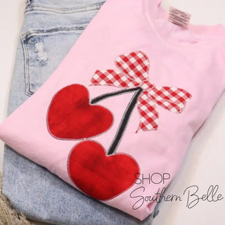 Pink Valentine Hearts Cherries