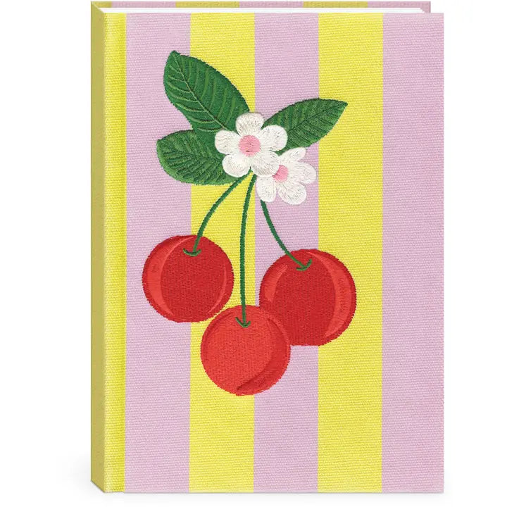 Cherries Canvas Journal