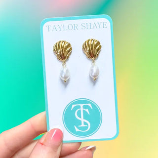Shell & Pearl Studs