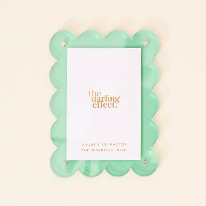 Mini Acrylic Picture Frame Magnet-Green