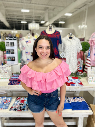 LYDIA RUFFLE BODYSUIT