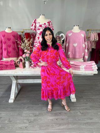 Irene Smocked Midi Dress