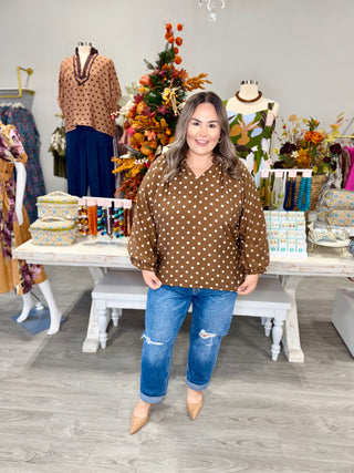 ALMA POLKA DOT TOP