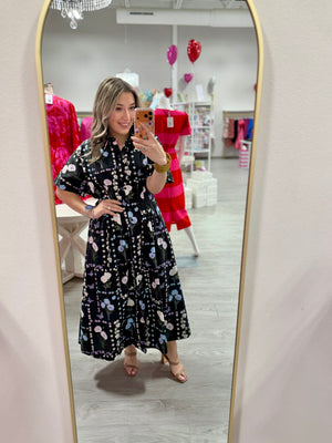 MICHELLE FLORAL MIDI DRESS
