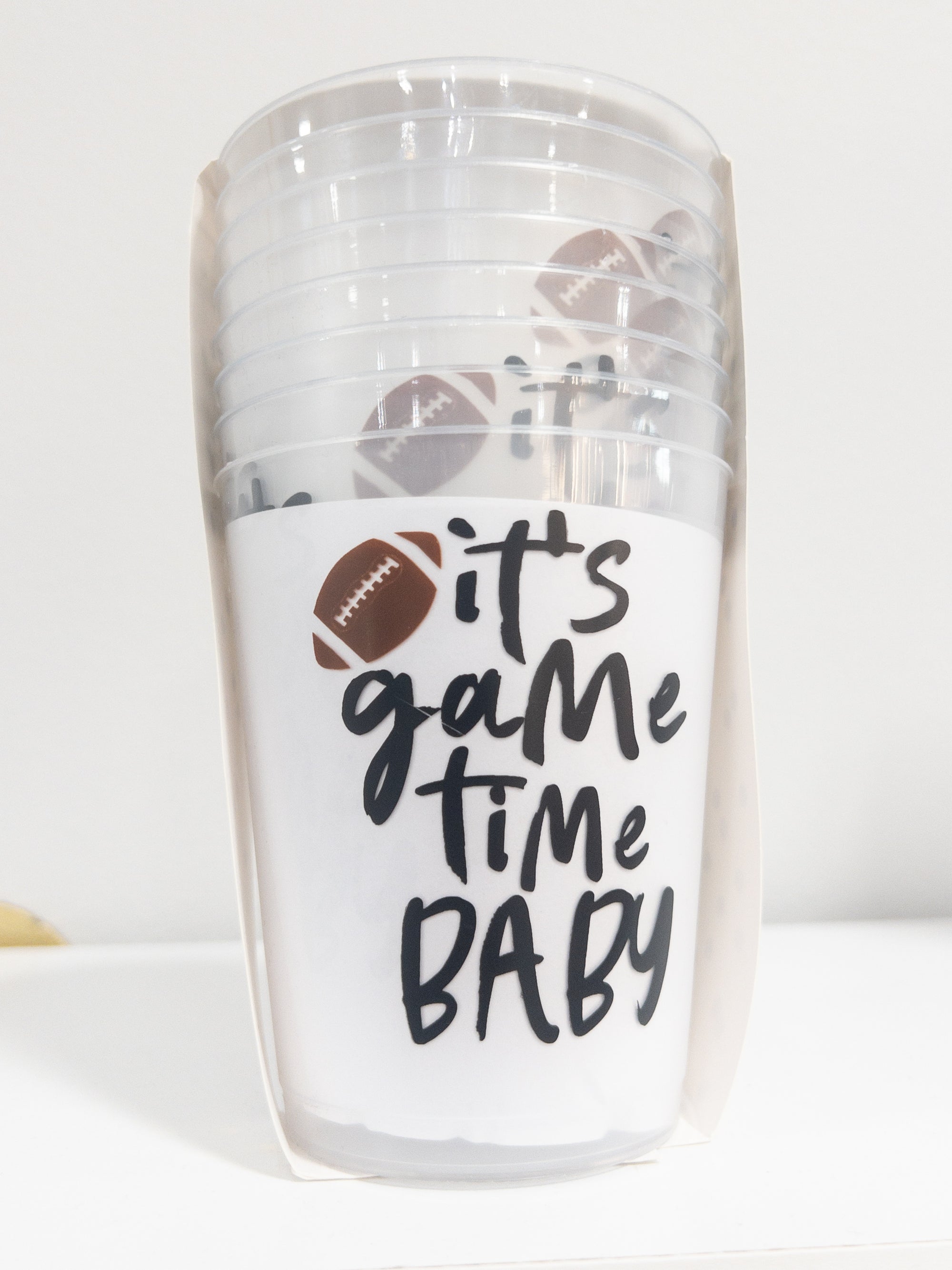 IT'S GAME TIME BABY 16oz PARTY CUPS