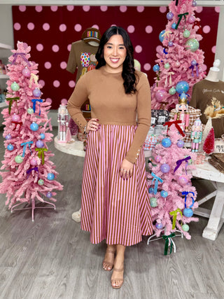 GIANNA STRIPE DRESS