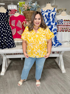 BRITT FLORAL TOP