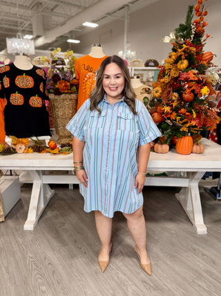 Lainey Dress- Blue