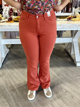 TERRACOTTA MID RISE JUDY BLUE JEANS