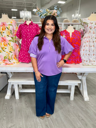 MIRANDA LAVENDER TOP