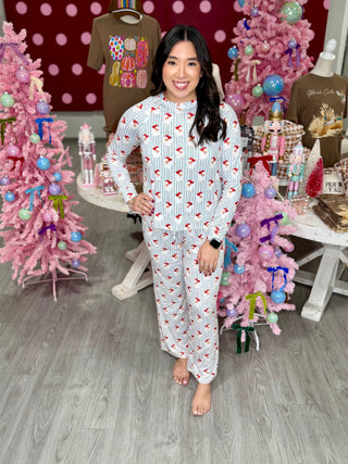 Santa Baby Stripes Christmas Pajamas