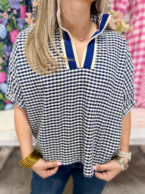 AUDREY GINGHAM TOP