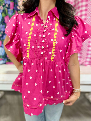 PATSY POLKA DOT TOP