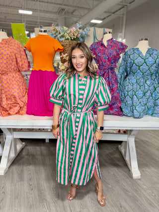 ROXY STRIPE DRESS