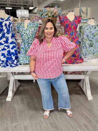 ROSALIE GINGHAM TOP
