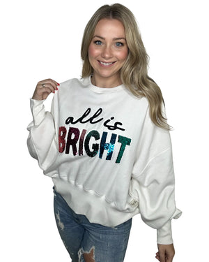 ALL IS BRIGHT BELGIAN CREAM SWEATSHIRT