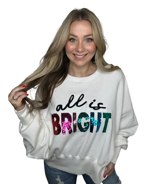 ALL IS BRIGHT BELGIAN CREAM SWEATSHIRT