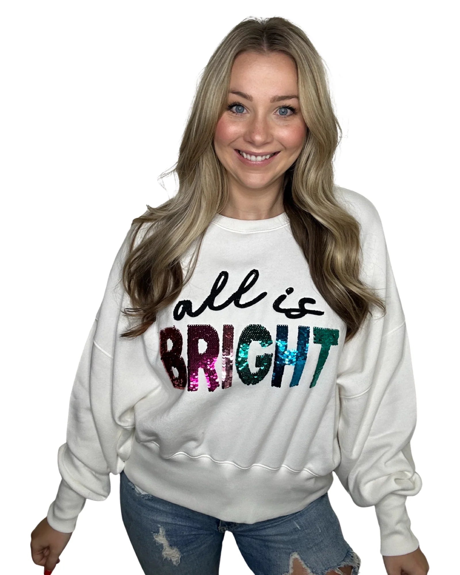 ALL IS BRIGHT BELGIAN CREAM SWEATSHIRT