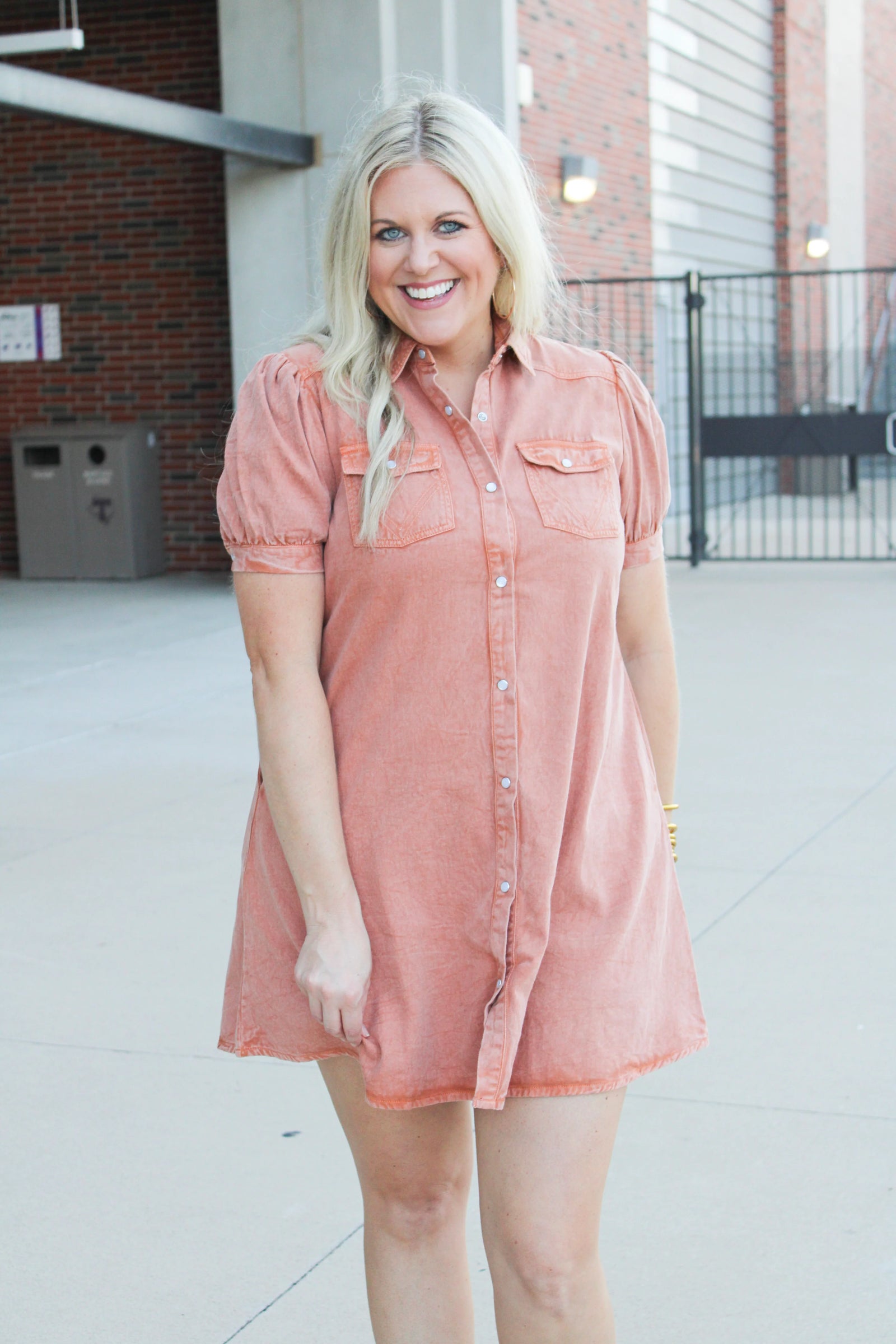 Annie Dress- Burnt Orange