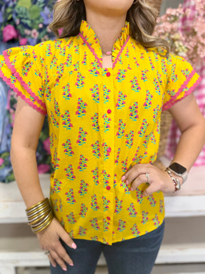 Millie Top-Yellow