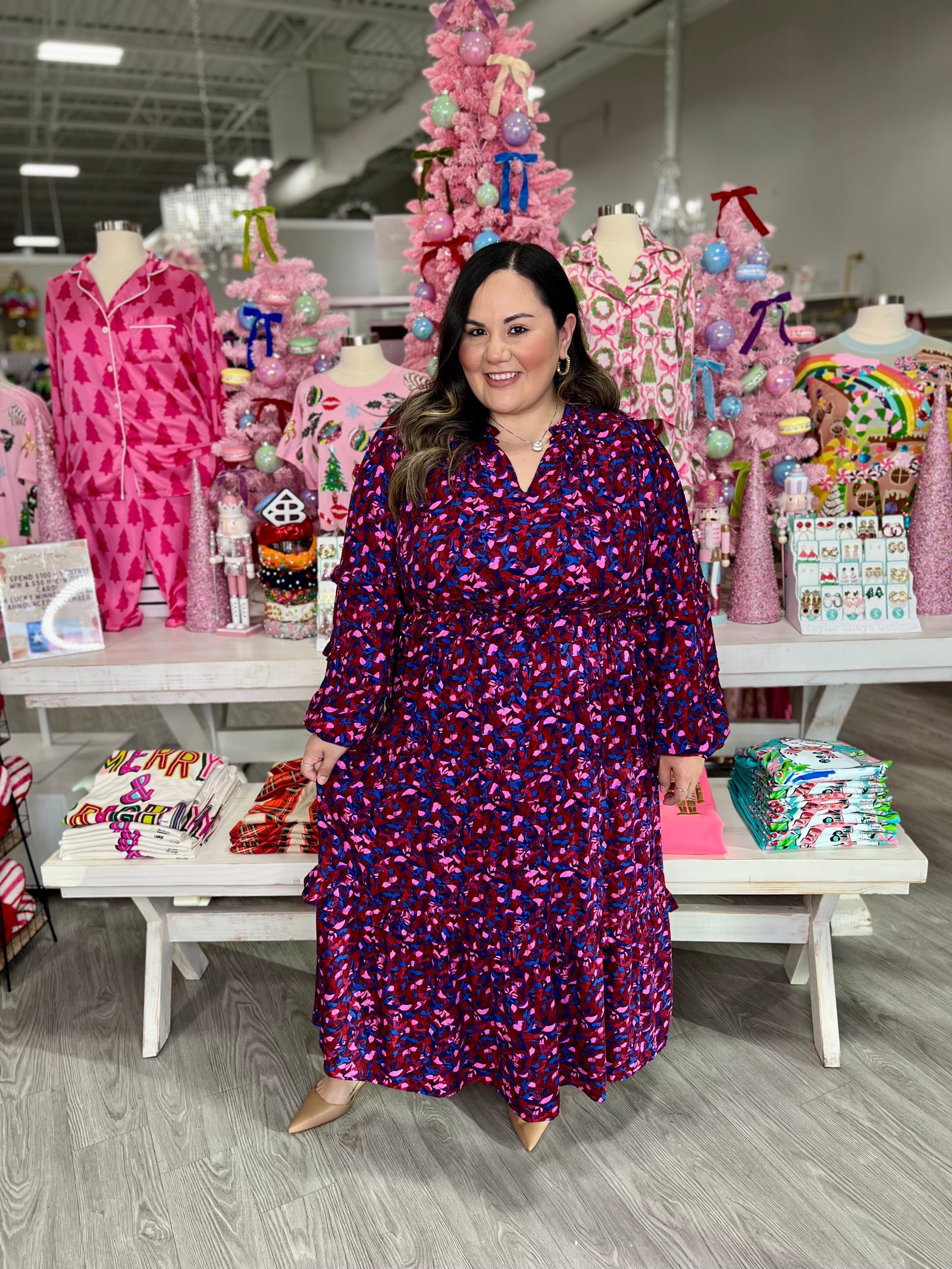 JULIANNA ABSTRACT TIERED MAXI