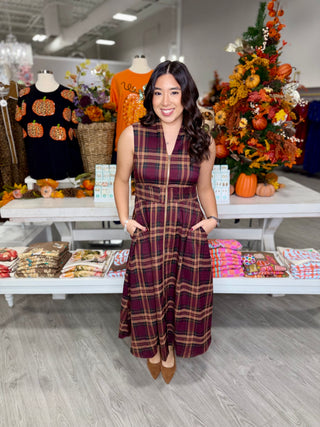 LESLIE PLAID DRESS