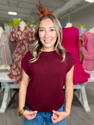 LEXI BURGUNDY TOP
