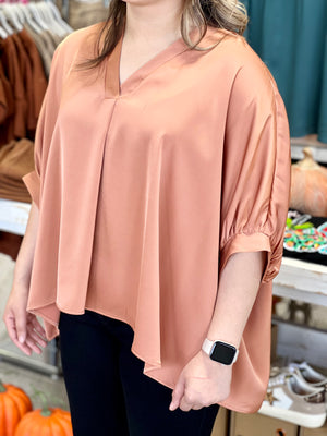 AUTUMN SATIN TOP